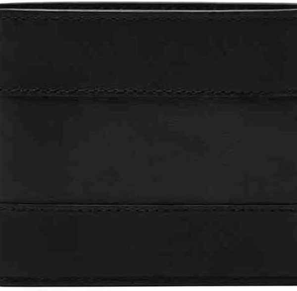 Men's Leather Bifold with Flip ID Wallet