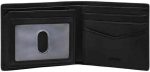 Men's Leather Bifold with Flip ID Wallet