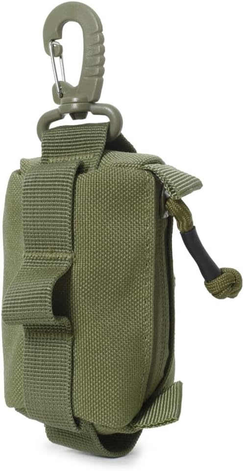 Tactical Compact Pouch, Utility Pouch Bag Mini Coin Purse Keychain Wallet for Men Women