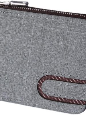 Men's Wallets Canvas Wallet Men Short Men's Wallet Zipper Business Card Holder Wallet Case Premium Coin Purse Card Holder(Size:Light Gray)