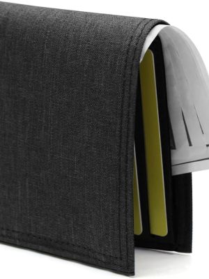 Bifold Wallets, Canvas Slim Wallets for Men, Ultra Thin and Lightweight Card Holder Wallet with Multi Slot and ID Window for Cards, Checkbooks (Black)