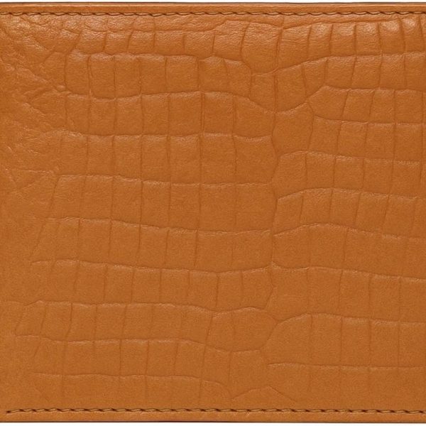 Men’s Wallet Genuine Leather RFID Bifold Wallet, Classic Minimalist Front Pocket Design, 9 Card Slots, 1 ID Window, Zip Coin Pocket & 2 Cash Compartments, Soft Tan Western Style