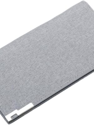 Canvas Wallet Men Black/blue/gray Slim Money Bag Male Business Card Holder Wallet Case 12 Bits + 2 Big Position + 1 Photo Bits (Size : Gray)
