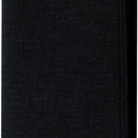 Canvas Long Wallet for Men, Credit Card Wallet for Men Ultra Thin and Lightweight Card Holder Wallet with Multi Slot and ID Window for Cards, Checkbooks (Black)