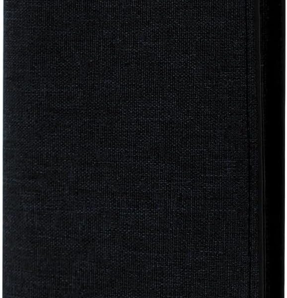 Canvas Long Wallet for Men, Credit Card Wallet for Men Ultra Thin and Lightweight Card Holder Wallet with Multi Slot and ID Window for Cards, Checkbooks (Black)