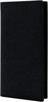 Canvas Long Wallet for Men, Credit Card Wallet for Men Ultra Thin and Lightweight Card Holder Wallet with Multi Slot and ID Window for Cards, Checkbooks (Black)