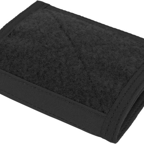 Tactical Mens Wallet,Trifold Nylon Credit ID Card Pocket Water Resistant Cash Card Holder with Back coin Zipper Pocket (BK)