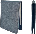 RFID Blocking Full Size Bifold Wallet with 8 Slots, 1 Key Pocket, Cash Divider, and Large ID window, Come with ECO-friendly Gift Box (Canvas, Space Gray)