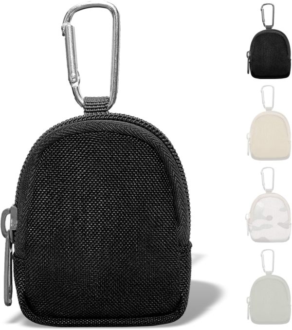 Pouch Tactical Coin Purse - Compact Coin Pouch - Qiuck Pouch for Coins Earphone (Black)