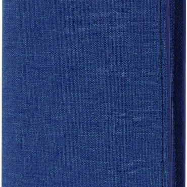 Canvas Long Wallet for Men, Credit Card Wallet for Men Ultra Thin and Lightweight Card Holder Wallet with Multi Slot and ID Window for Cards, Checkbooks (Blue)