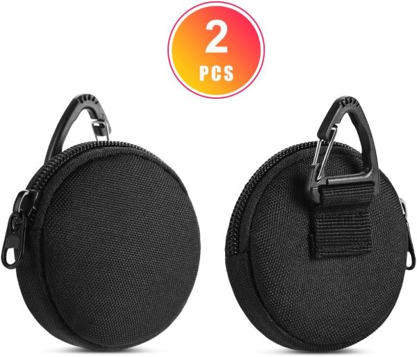 Coin Pouch, Small Coin Purse Keychain for Men, EDC Pouch Accessories Case, Normal 7.5 cm/3 in or Premium 11 cm/4.33 in Diameter
