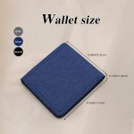 Bifold Wallets, Canvas Slim Wallets for Men, Ultra Thin and Lightweight Card Holder Wallet with Multi Slot and ID Window for Cards, Checkbooks (Black)