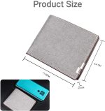Mens Wallet Slim Credit Card Holder Wallet for Men and Boy, Man Small Wallet Bifold Credit Card Wallet Canvas Mens Slim Wallet Lightweight and Portable for Pants Pockets (Canvas, Black)