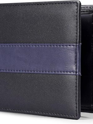 Genuine Leather RFID Wallet for Mens, Mens Bifold Wallet with 16 Card Holder 1 ID Window Gift for Him