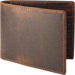 Genuine Leather Wallets for Men, Handmade Vintage Italian Distressed Slim Bifold Men's Wallet with RFID Blocking