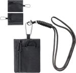 Coin Purse for Men Women, Canvas Coin Pouch Keychain With Retractable Lanyard, Small Change Purse Tactical EDC Pocket Mini Tool Pouch(Black)