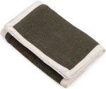 Vegan Men and Women Slim Trifold Wallet - 100% Cotton - Made in Nepal