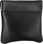 Leather Genuine Leather Squeeze Coin Purse, Coin Pouch . Change Holder For Men/Woman Size 3.5 X 3.5