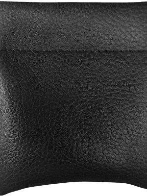 Leather Genuine Leather Squeeze Coin Purse, Coin Pouch . Change Holder For Men/Woman Size 3.5 X 3.5
