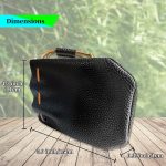Faux Leather Drawstring Pouch, Premium Coin Pouch for Men, coin holder for purse, Change Holder for Car as coin purses, coin wallet, dice bags, key wallet Size 5.9" x 4.3" (Brown)