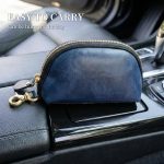 Coin Purse for women men,Genuine Leather Wallet Coin Pouch with Zipper Coin Bag,Simple Sturdy Coin Case.Blue
