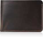 Men’s 100% Genuine Leather Bifold Wallet,Entirely Handmade (SF1001)